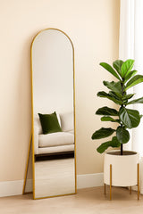 Gold Framed full length floor mirror
