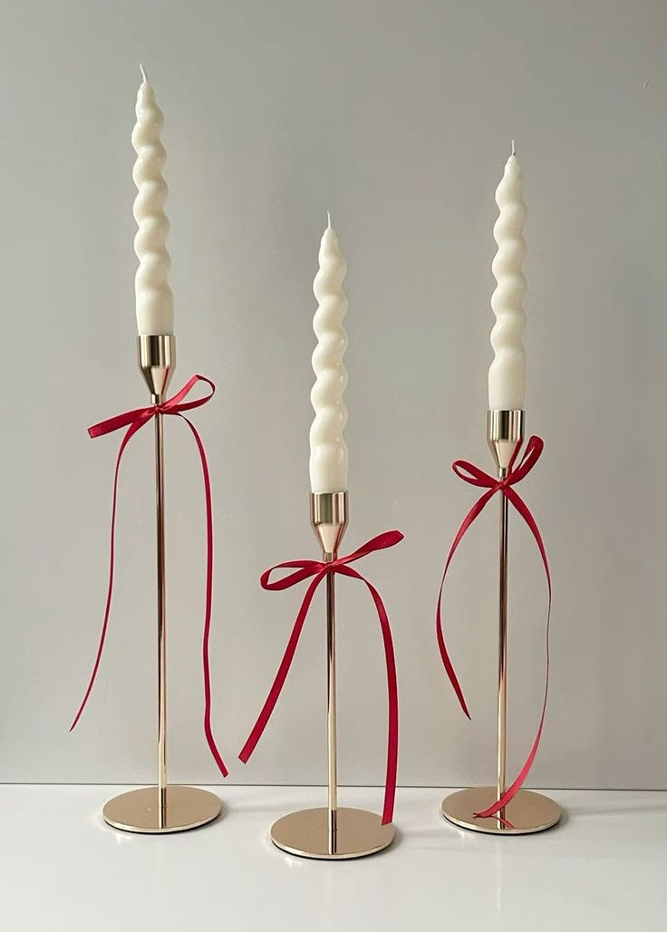 3 pcs- Metal Candle Holders